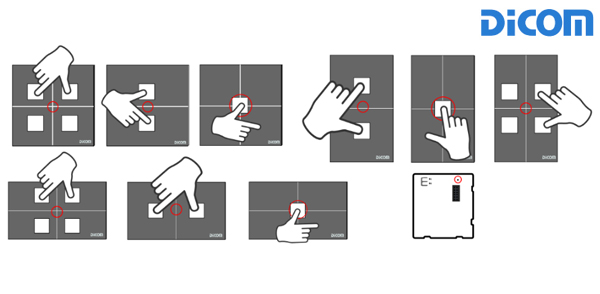 Minh họa vị trí đặt tay để kết nối